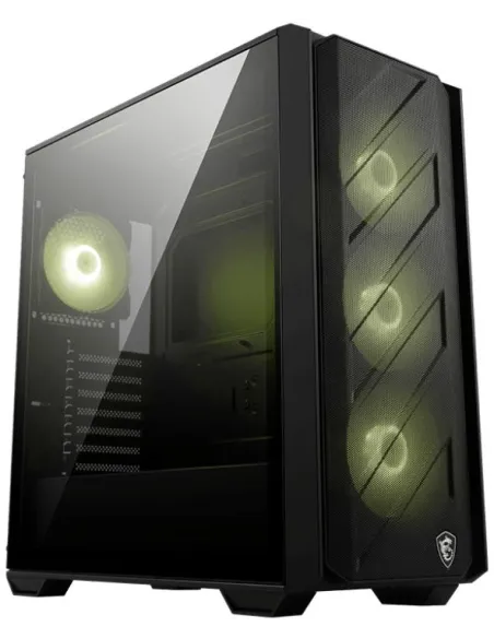 MSI MAG FORGE 330R AIRFLOW Midi Tower Cristal Templado Negro