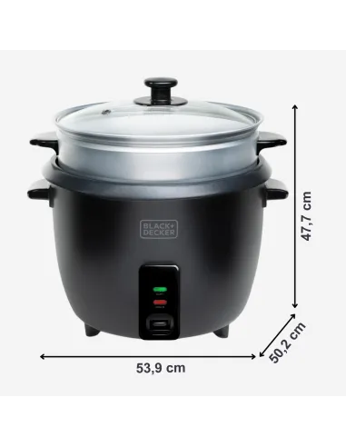 Arrocera Black+Decker BXRC1800E: 1,8 L y vapor