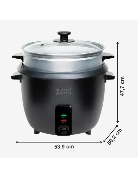 Arrocera Black+Decker BXRC1800E: 1,8 L y vapor