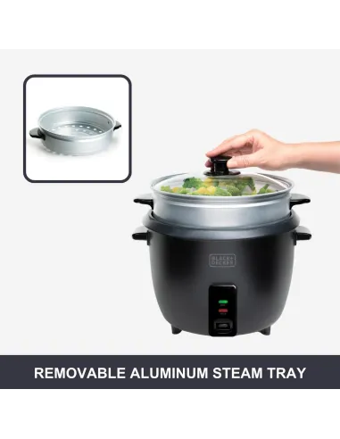 Arrocera Black+Decker BXRC1800E: 1,8 L y vapor
