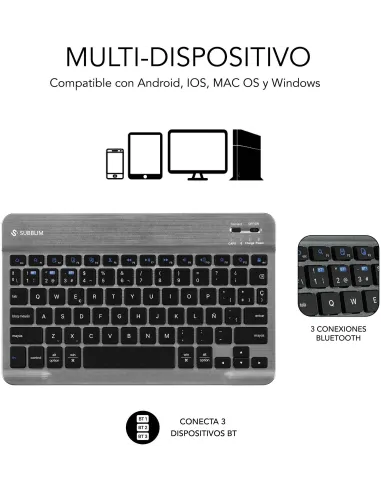 Funda con teclado Subblim KeyTab Pro BT para Tab A11+