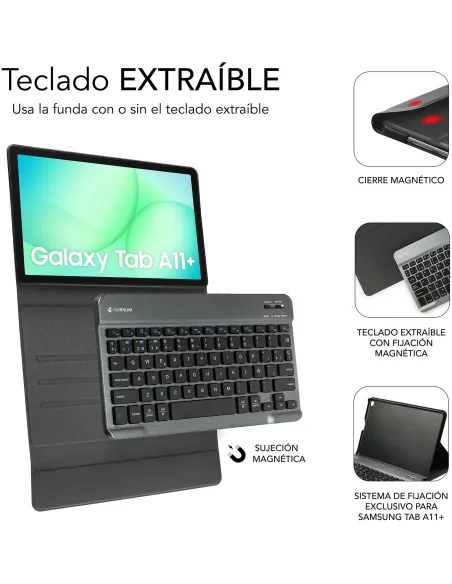 Funda con teclado Subblim KeyTab Pro BT para Tab A11+