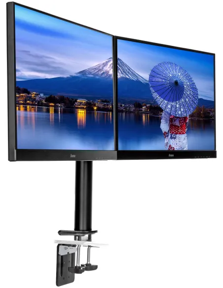 Iiyama DS1002C-B1 Soporte Doble de Mesa para Monitor 10"-30" VESA 100x100 Máx 10Kg