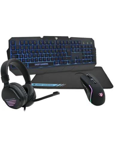 Deep Gaming DG-KTRAA-15 Pack gaming DeepX-Wing 2 Teclado + Ratón + Auriculares + Alfombrilla
