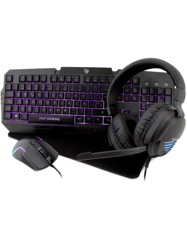 Deep Gaming DG-KTRAA-15 Pack gaming DeepX-Wing 2 Teclado + Ratón + Auriculares + Alfombrilla