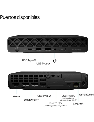 Mini PC HP EliteDesk 8 Mini G1i D05D6ET para oficina Pro