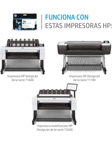 Cartucho de tinta HP DesignJet 730 cian de 300 ml (P2V68A)