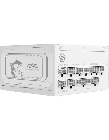 Fuente de Alimentación 1000W MSI MAG A1000GL Blanca