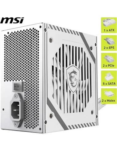 MSI MAG A650BNL 650W Blanca 80 Plus Bronze No Modular