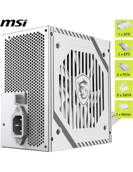 MSI MAG A650BNL 650W Blanca 80 Plus Bronze No Modular