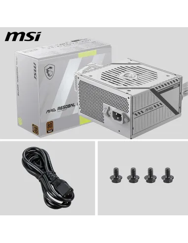 MSI MAG A650BNL 650W Blanca 80 Plus Bronze No Modular