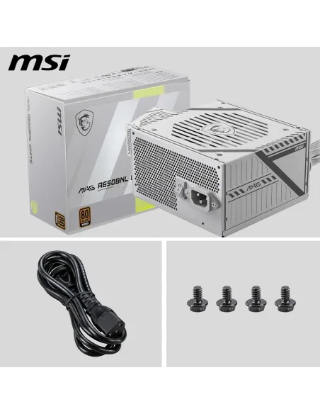 MSI MAG A650BNL 650W Blanca 80 Plus Bronze No Modular