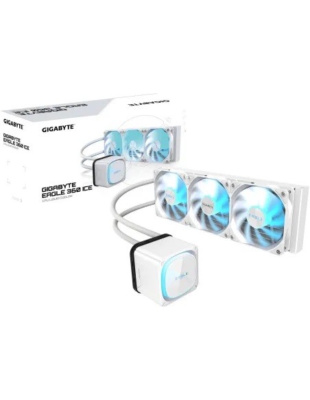 GIGABYTE EAGLE 360 ICE: AIO 360 mm blanca ARGB