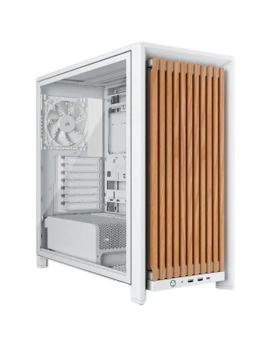 Corsair FRAME 4000D Wood RS Blanco roble modular 4 ventiladores PWM