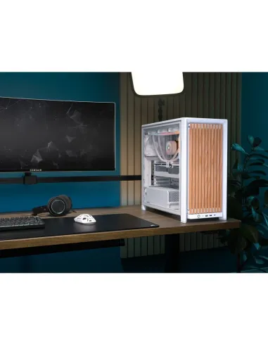 Torre de madera Corsair FRAME 4000D Wood RS Blanco