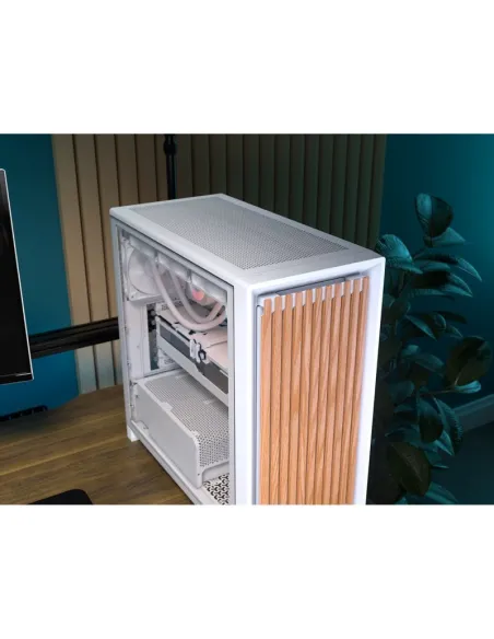 Torre de madera Corsair FRAME 4000D Wood RS Blanco