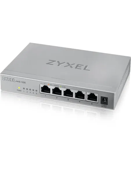 Switch 2.5GbE Zyxel XMG-105: 5 puertos, sin gestión