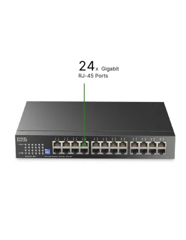 Switch Gigabit 24 puertos GbE Zyxel GS1100-24ES