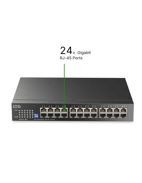 Switch Gigabit 24 puertos GbE Zyxel GS1100-24ES