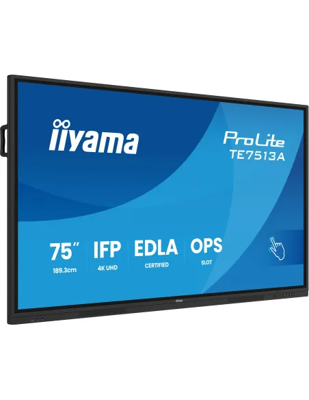 Panel interactivo 75" Iiyama ProLite TE7513A-B2AG 4K Android