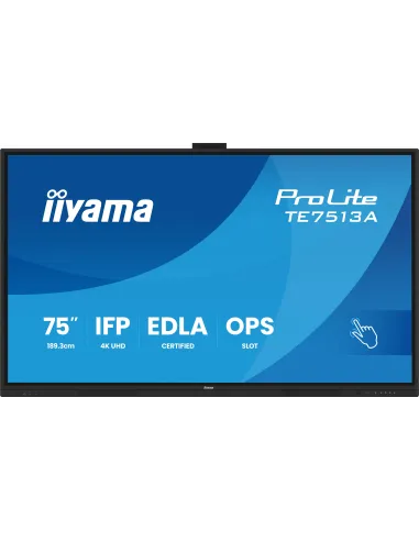 Panel interactivo 75" Iiyama ProLite TE7513A-B2AG 4K Android