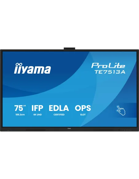 Panel interactivo 75" Iiyama ProLite TE7513A-B2AG 4K Android