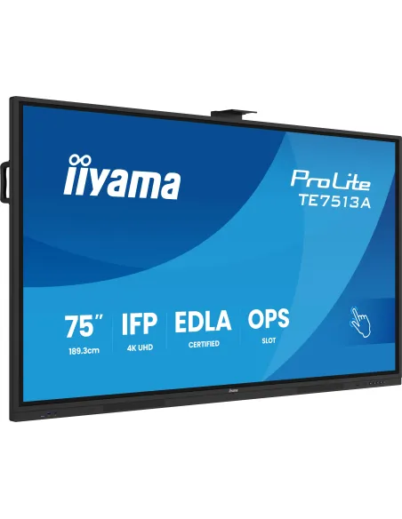 Panel interactivo 75" Iiyama ProLite TE7513A-B2AG 4K Android