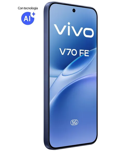 Bundle Vivo V70 FE 5G 8GB/512GB Azul y Vivo Buds3 Azules