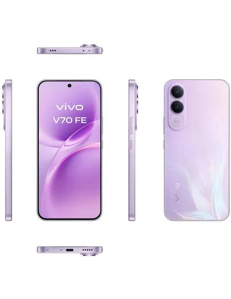 Vivo V70 FE 5G 8GB/512GB Púrpura y Vivo Buds Púrpuras
