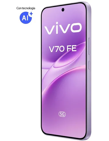 Vivo V70 FE 5G 8GB/512GB Púrpura y Vivo Buds Púrpuras