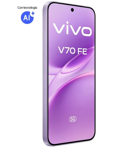 Vivo V70 FE 5G 8GB/256GB Púrpura y Vivo Buds Púrpuras
