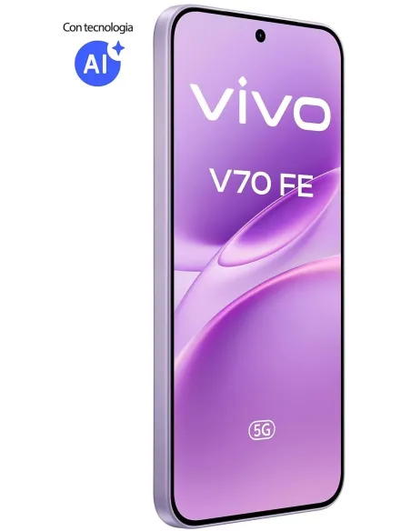 Vivo V70 FE 5G 8GB/256GB Púrpura y Vivo Buds Púrpuras