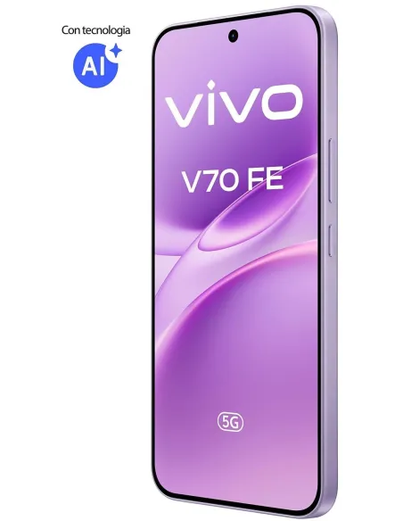 Vivo V70 FE 5G 8GB/256GB Púrpura y Vivo Buds Púrpuras