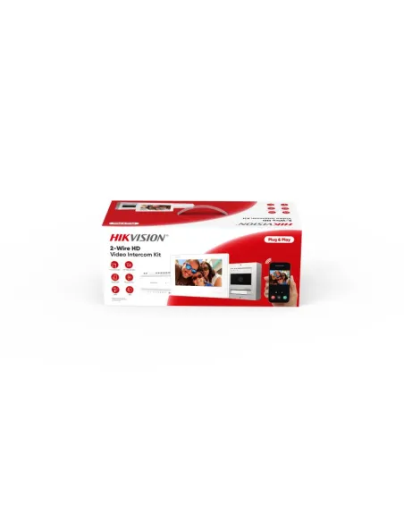 Kit videoportero 2 hilos Hikvision DS-KIS704EY