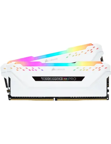 Corsair Vengeance RGB Pro DDR4 16GB (2x8GB) 3200MHz CL16 Blanco (CMW16GX4M2E3200C16W)