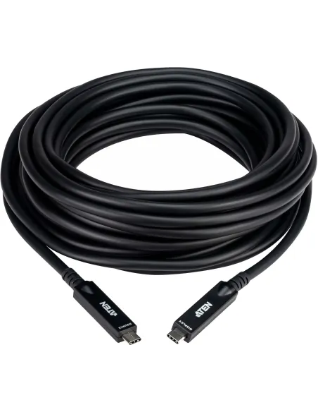 ATEN UE3410F Cable óptico activo USB-C Ultra HD de 10 m