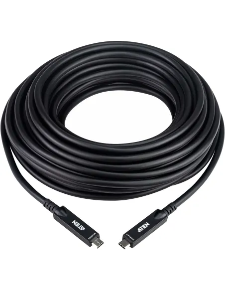 ATEN UE3415F Cable USB-C Activo óptico 15 m Negro