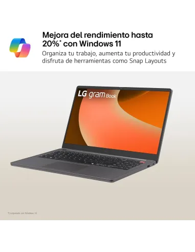 Portátil LG Gram Book 15U50T-G.AA56B con Intel Core i5-1334U