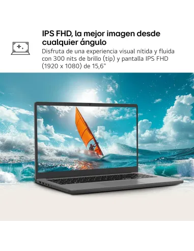 Portátil LG Gram Book 15U50T-G.AA56B con Intel Core i5-1334U