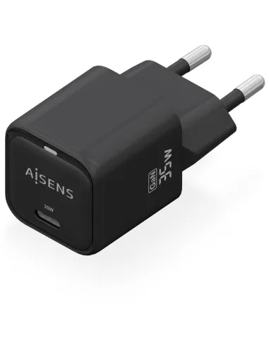 Cargador USB-C GaN 35 W AISENS ASCH-35W1P023-BK PD 3.0 y PPS