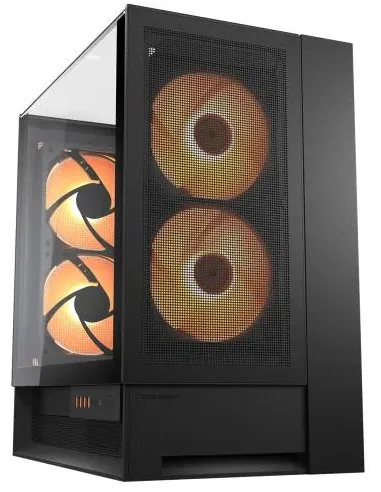 Cougar OmnyX CGR-2WA3B-RGB Negro Midi-Tower con 4 ventiladores aRGB PWM de 160 mm