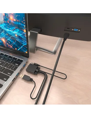 AISENS A115-1008: conversor VGA a HDMI con audio de 1.5M