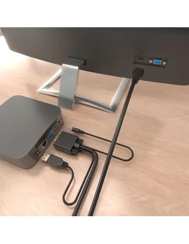 AISENS A115-1008: conversor VGA a HDMI con audio de 1.5M