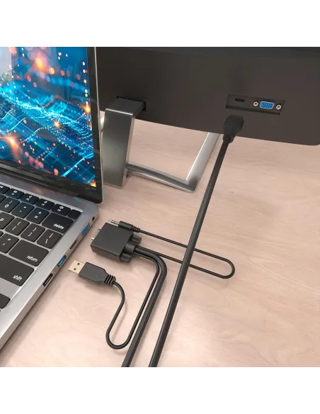 Cable Conversor Aisens A115-1009 VGA+audio a HDMI 2M