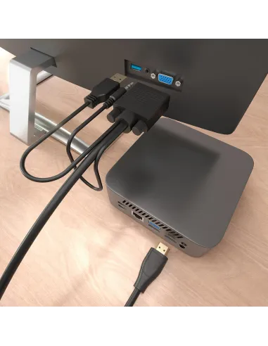 Aisens A122-1013: Conversor HDMI a VGA con audio y USB-A