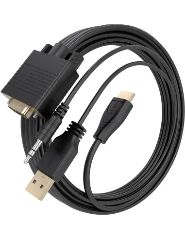Conversor HDMI a VGA AISENS A122-1015 con audio (2 m)