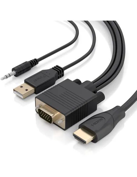 Conversor HDMI a VGA AISENS A122-1015 con audio (2 m)