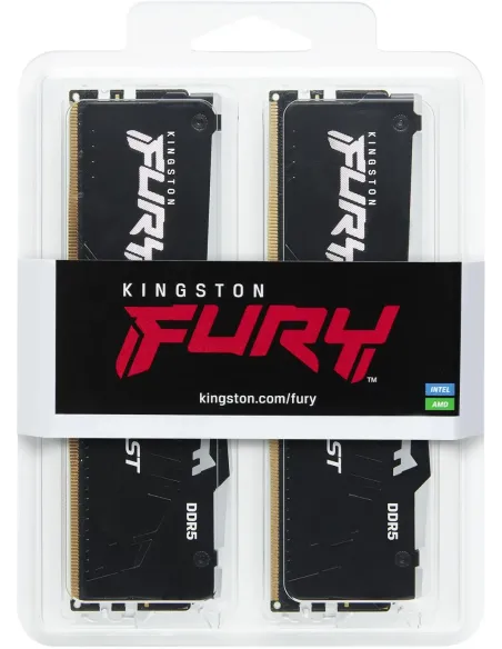 Kingston Fury Beast RGB KF560C36BBEAK2-64 DDR5 6000MHz 64GB (2x32GB) CL36 AMD EXPO Negra