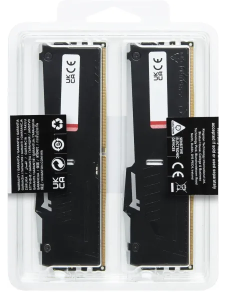 Kingston Fury Beast RGB KF560C36BBEAK2-64 DDR5 6000MHz 64GB (2x32GB) CL36 AMD EXPO Negra