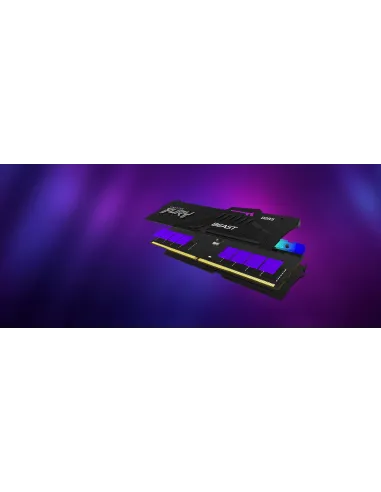Kingston Fury Beast RGB KF560C36BBEAK2-64 DDR5 6000MHz 64GB (2x32GB) CL36 AMD EXPO Negra